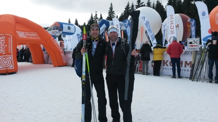 Nach dem Zieleinlauf beim 39. Bieg Piastow_ Steffen & Jörg